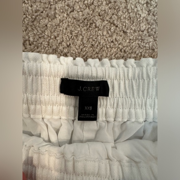 J Crew White Shorts with ties. Great condition size XXS. - Picture 4 of 4
